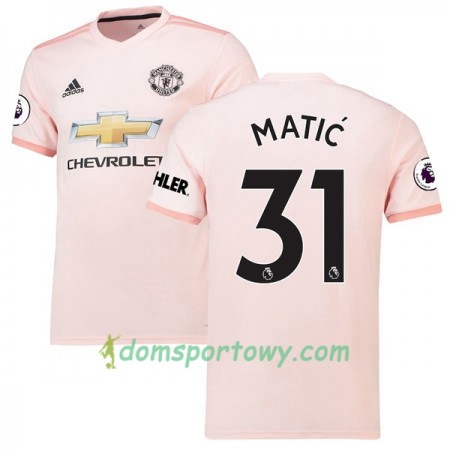Koszulka Manchester United Matic 31 Wyjazdowe Koszulki Piłkarskie 2018-2019 Krótki Rękaw